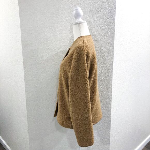 Joie Sherpa Teddy Oversized Cardigan Snap Jacket - Picture 3 of 9
